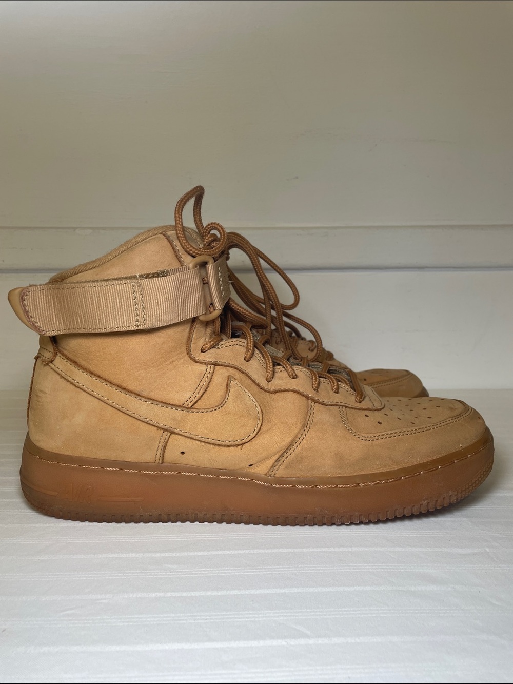 Nike AIR Force 1 HIGH 07 LV8 WB 'Flax' men’s sneakers size 8.5 women’s size 10